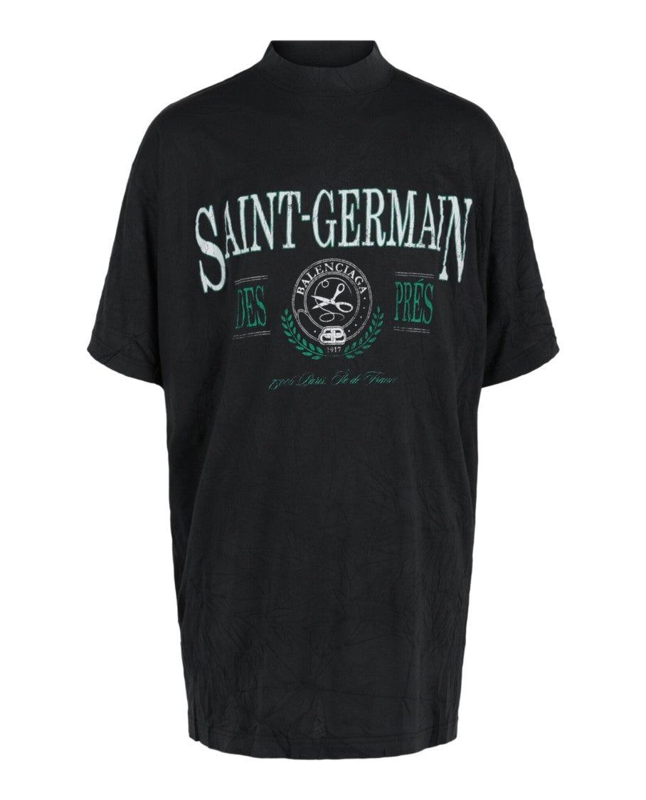 Balenciaga Saint-Germain Wrinkled Oversized T-Shirt