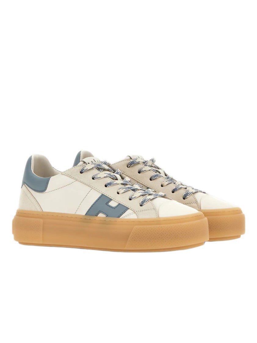Hogan Low-Top Neutrals Sneakers With Memory Foam Insole