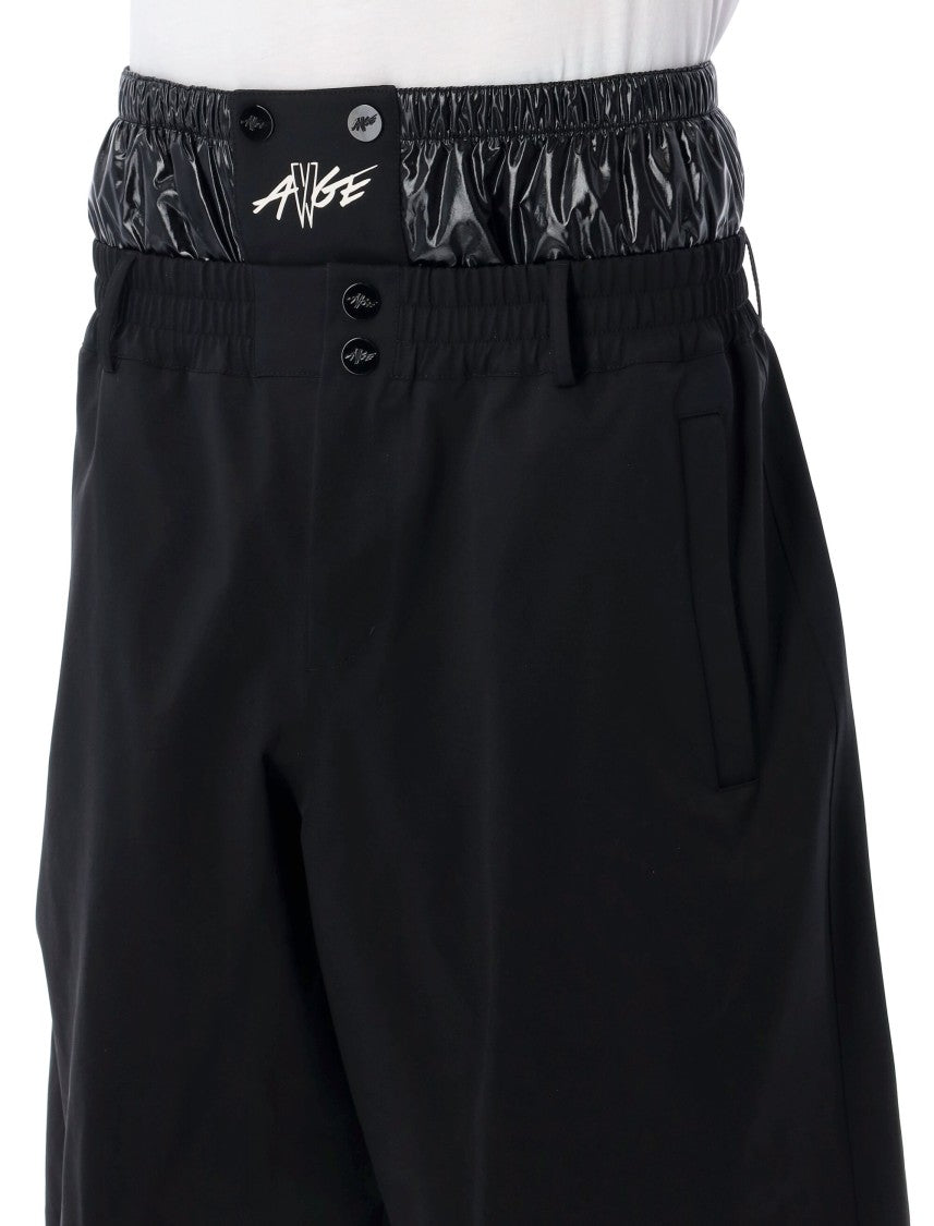 Moncler X Asap Rocky Technical Nylon Shorts With Layered Waistband