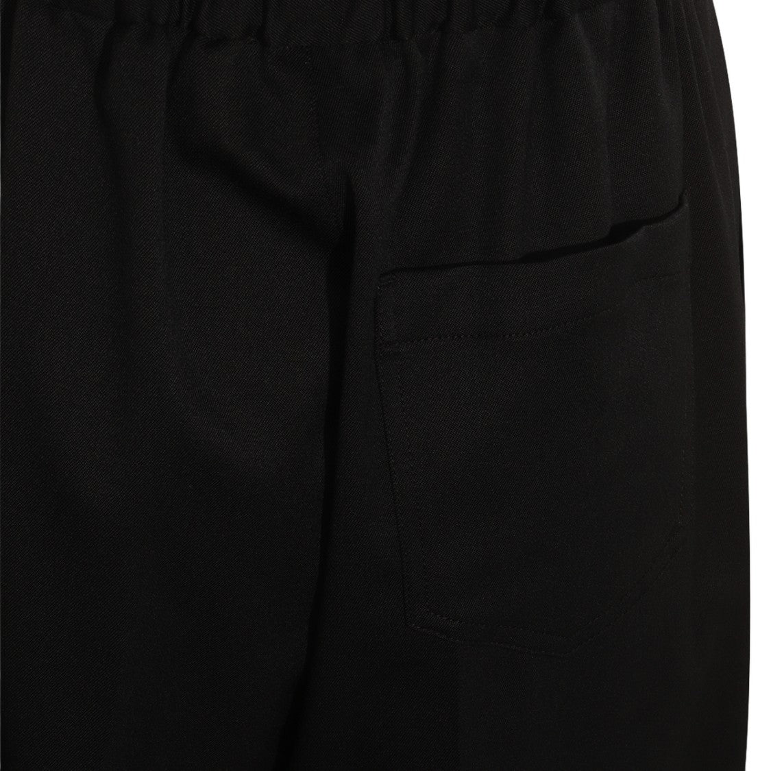 Mm6 By Maison Margiela Sleek Black Trousers With High Elastic Waistband