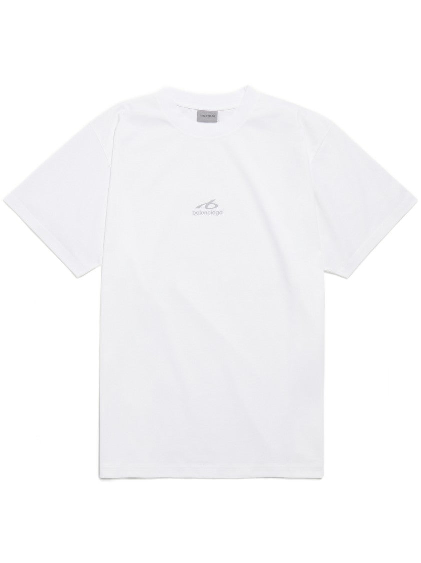 Balenciaga Medium Fit T-Shirt With Classic Crew Neckline And Subtle Logo Branding