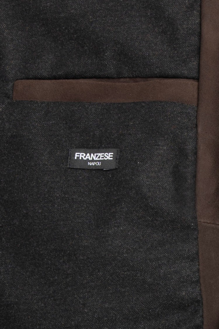 Franzese Collection Water-Repellent Suede Lambskin Bomber Jacket
