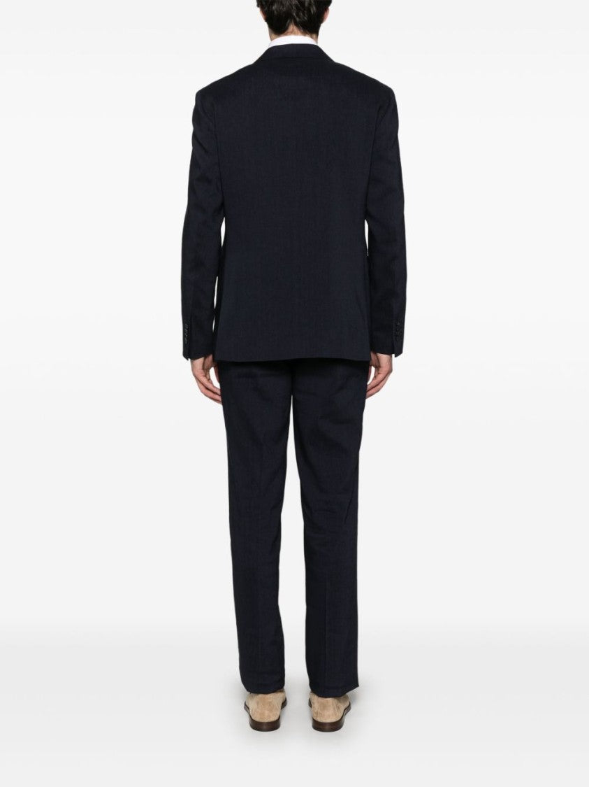 Tagliatore Midnight Blue Tailored Suit Jacket