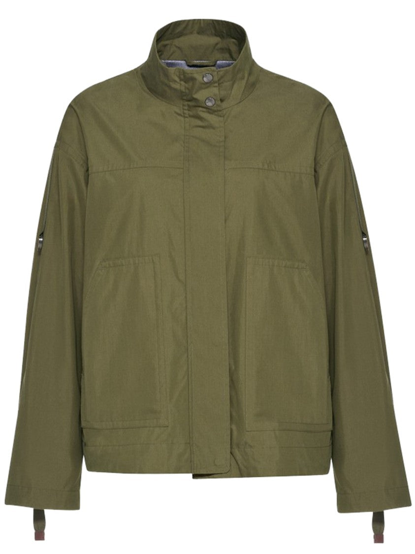 Geox Naileen Cropped High Stand Collar Jacket