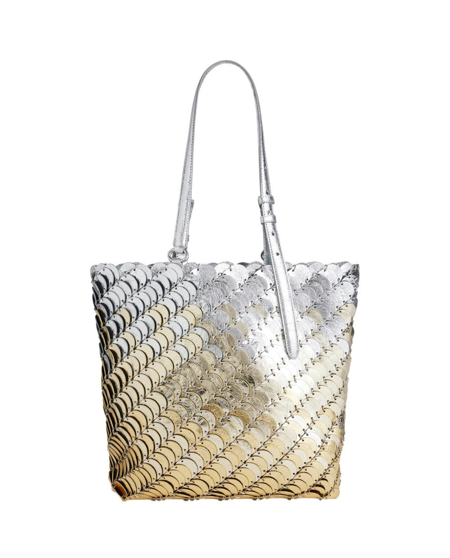 Rabanne Tote Bag With Shimmering Metallic Discs Design