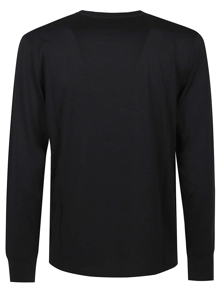 Tom Ford Black Long Sleeve Lyocell-Blend T-Shirt