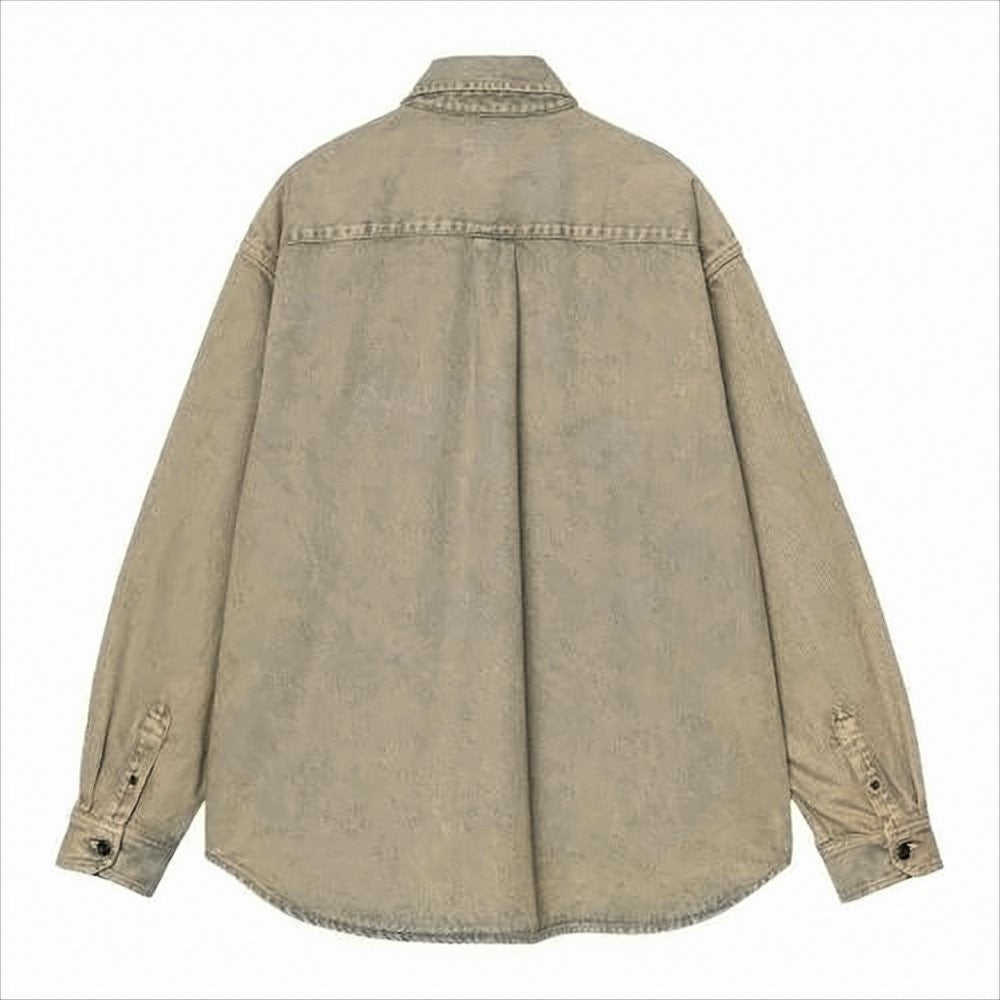 Carhartt Wip Worn Vintage-Inspired Button-Up Jacket With Chest Pockets