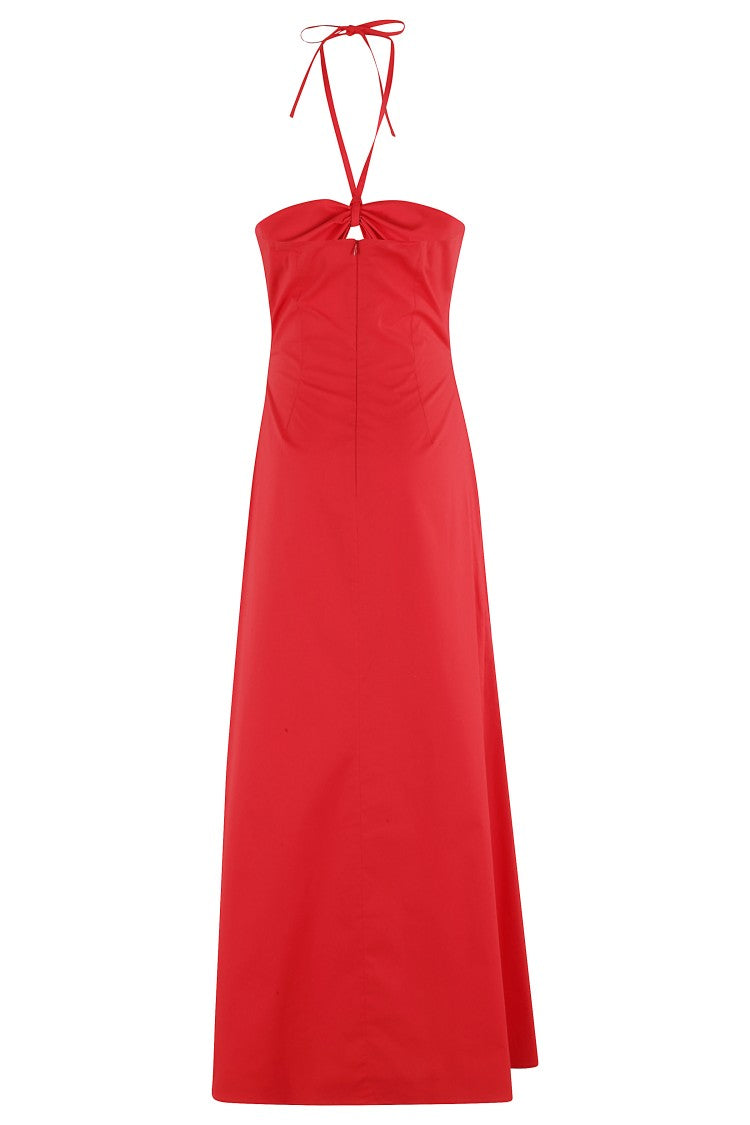 Federica Tosi Cut-Out Cotton Top With Drawstring Neckline