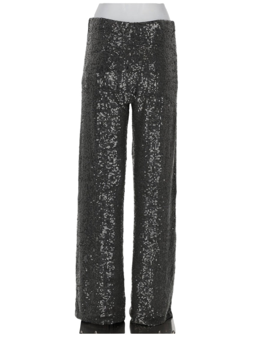 P.A.R.O.S.H. Straight-Leg Pants With Shimmering Sequin Embellishments