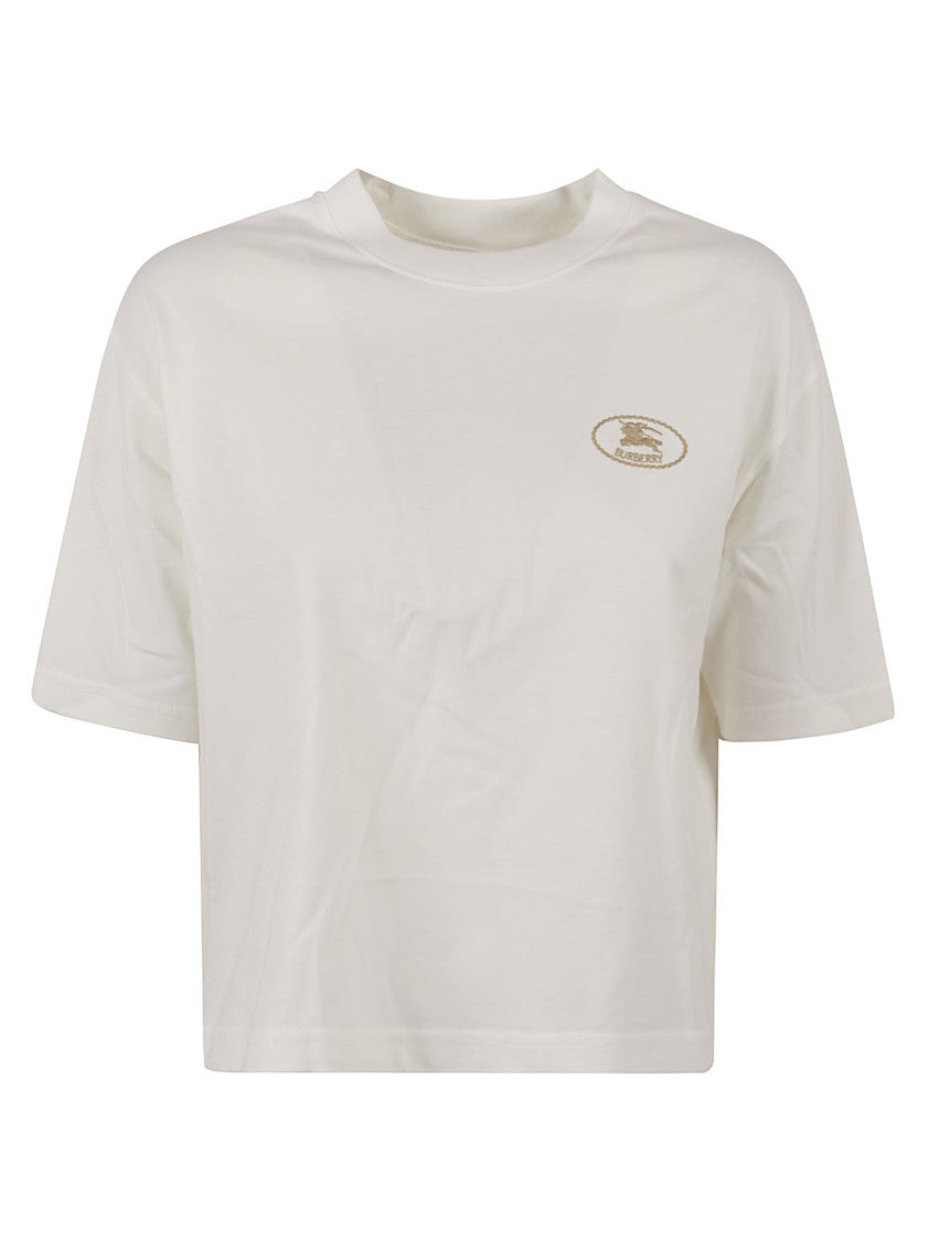 Burberry Ribbed Crew-Neck Cotton T-Shirt