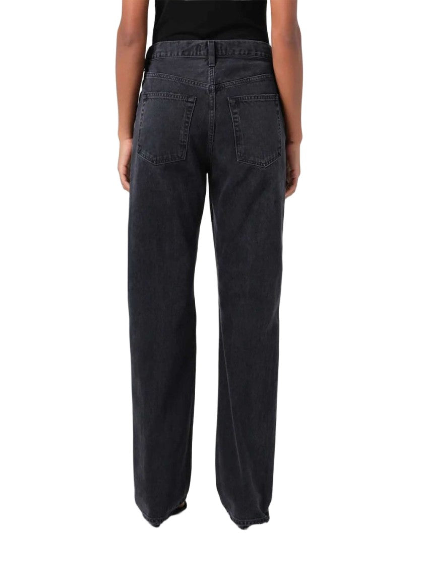 Agolde Relaxed Straight-Leg Jeans With Vintage Wash Finish