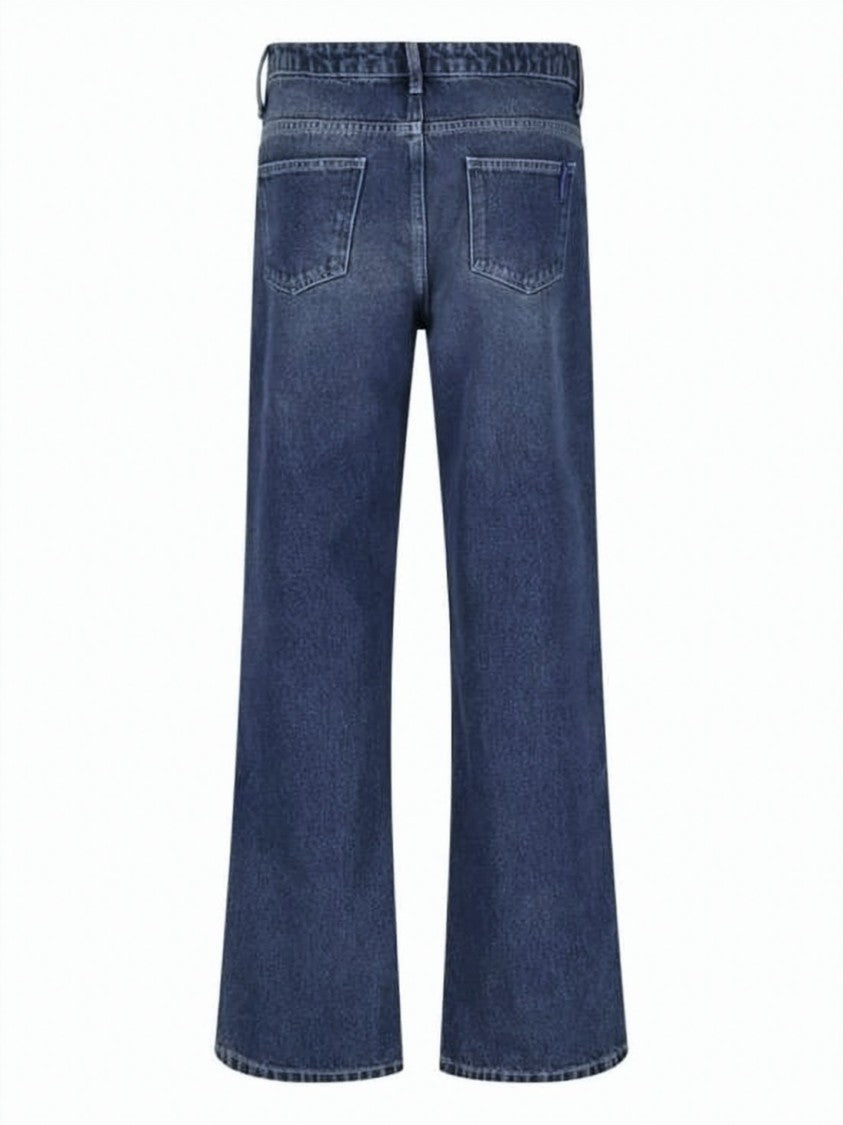Paloma Wool Five-Pocket Denim Pants With Subtle Fading And Flared Leg