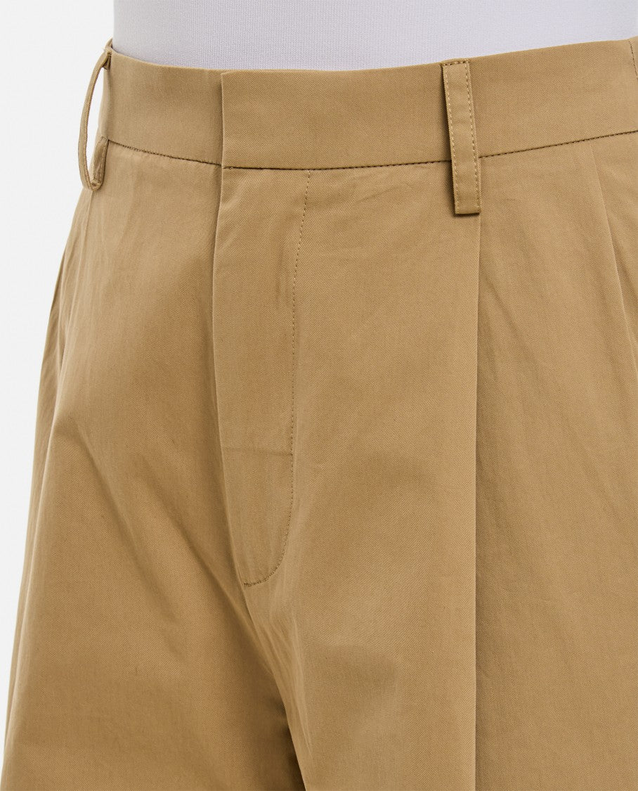 Frame Pleated Wide Leg Pant