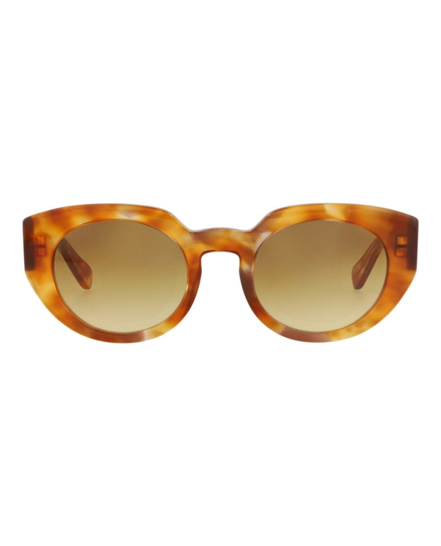 Chloé Round-Frame Recycled Acetate Sunglasses
