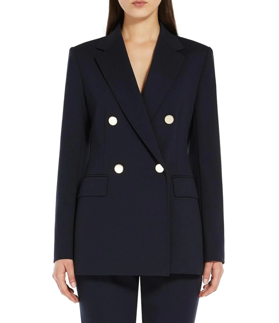 Max Mara Tailored Double-Breasted Blazer With Structured Silhouette
