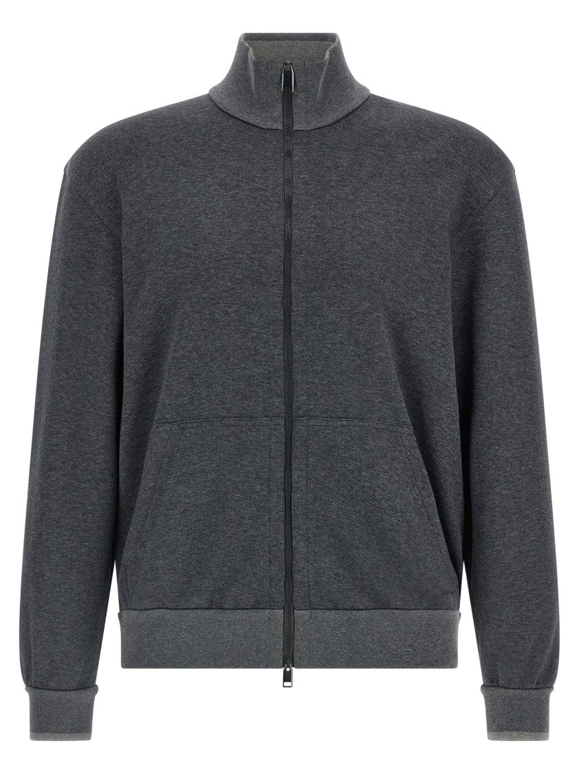 Brioni Piqué Cotton Sweatshirt