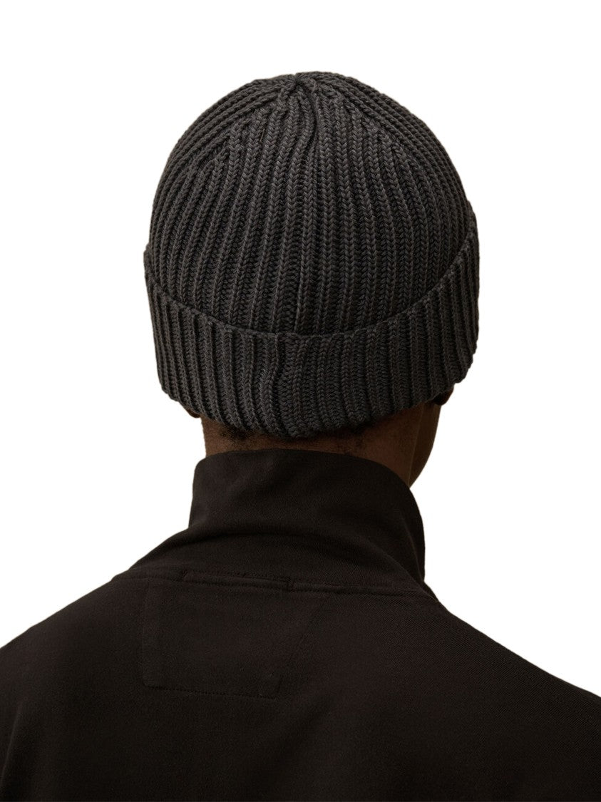 C.P. Company Ribbed Knit Cap With Integrated Goggles
