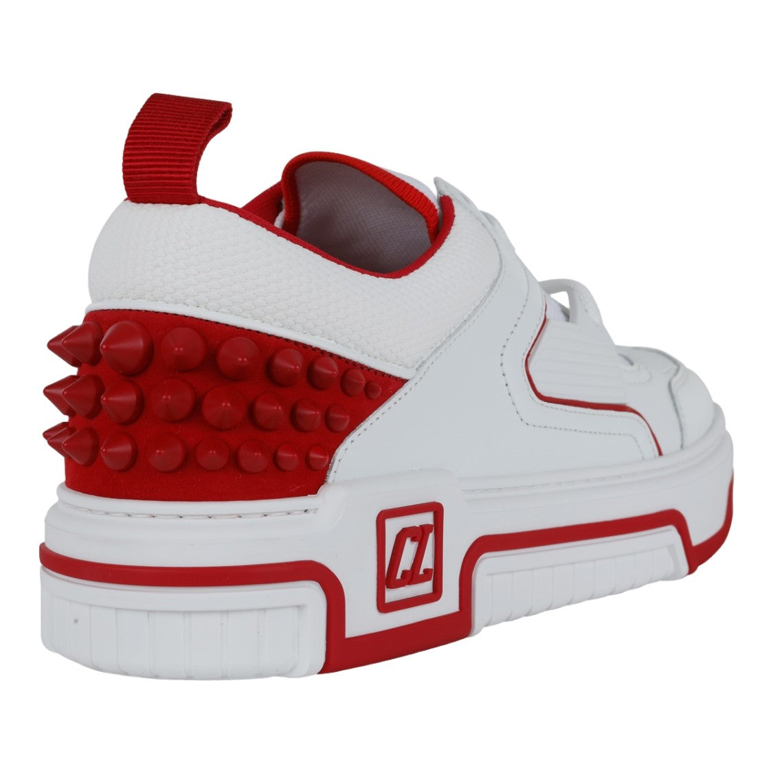 Christian Louboutin White Sneakers With Bold Red Accents