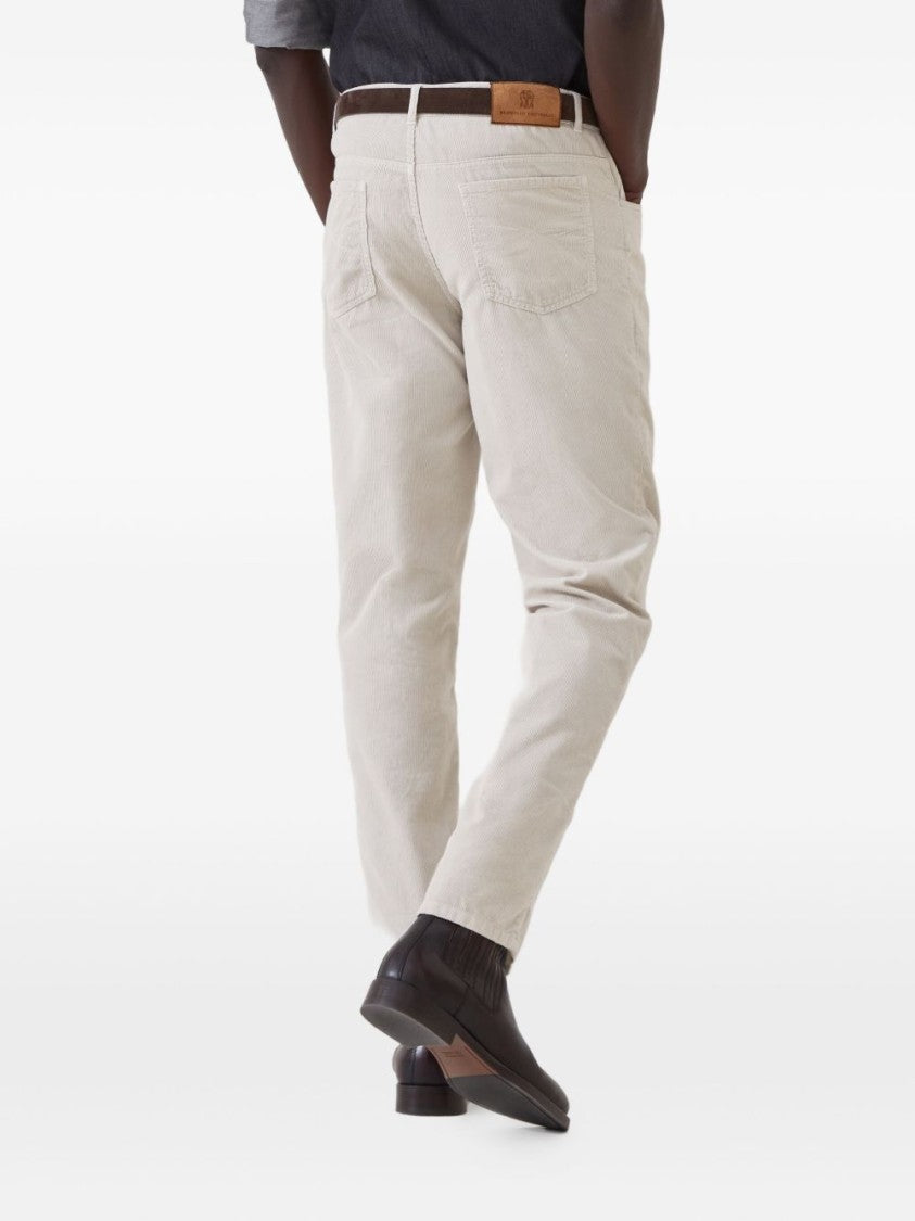 Brunello Cucinelli Tailored Light Grey Trousers