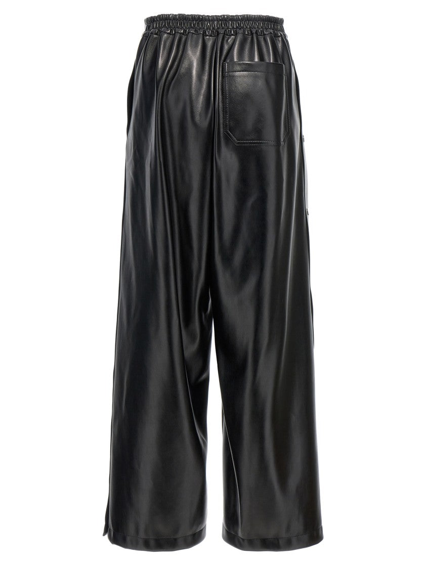 Stella Mccartney Alter Mat Leather-Effect Wide Leg Trousers