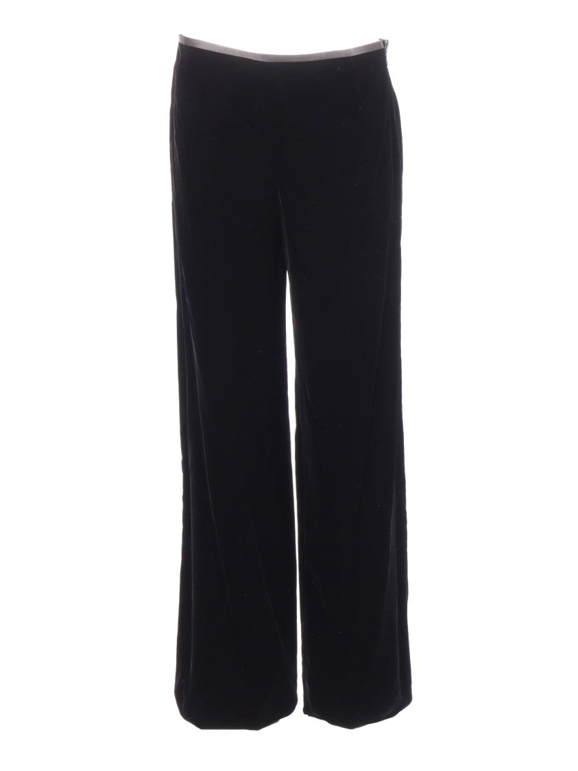 Emporio Armani Wide-Leg Trousers With Smooth Flowing Fabric