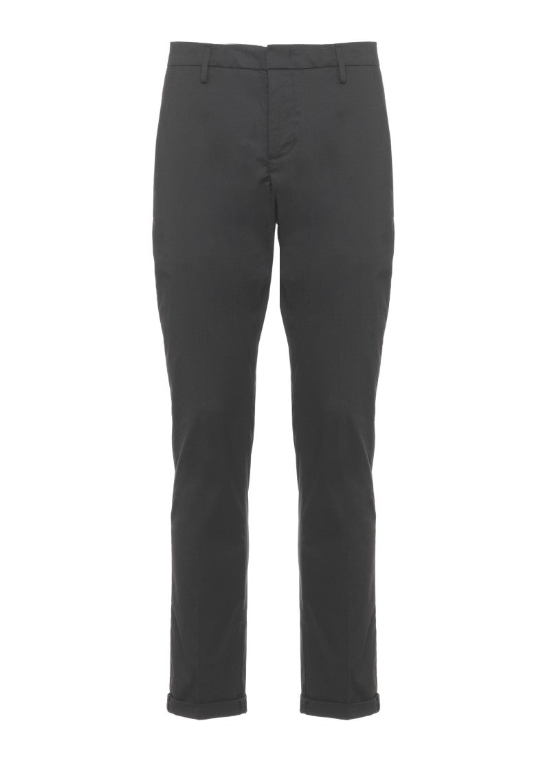 Dondup Black Gaubert Cotton Chino Pants