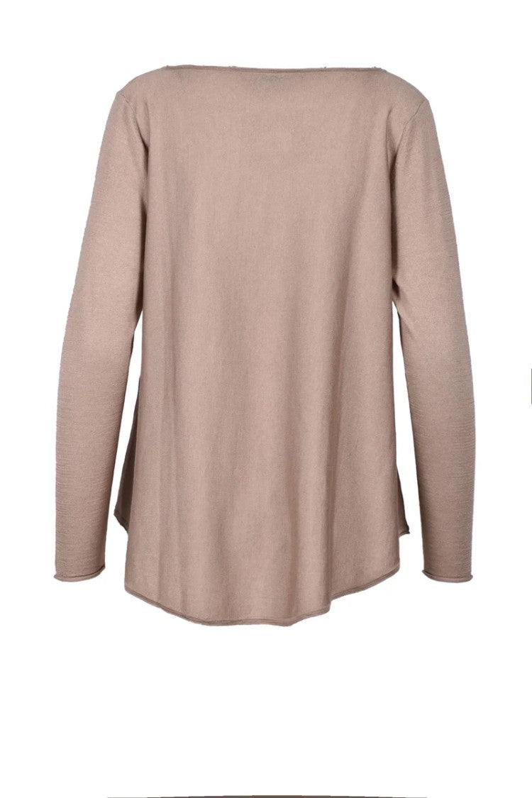 Wild Cashmere Silk And Cashmere Sweater - Taupe