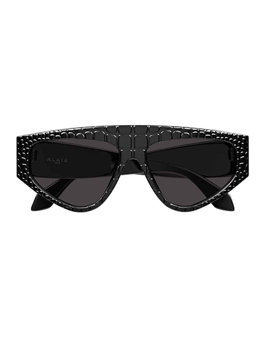 Alaïa Black Aa0097s Cat-Eye Textured Sunglasses