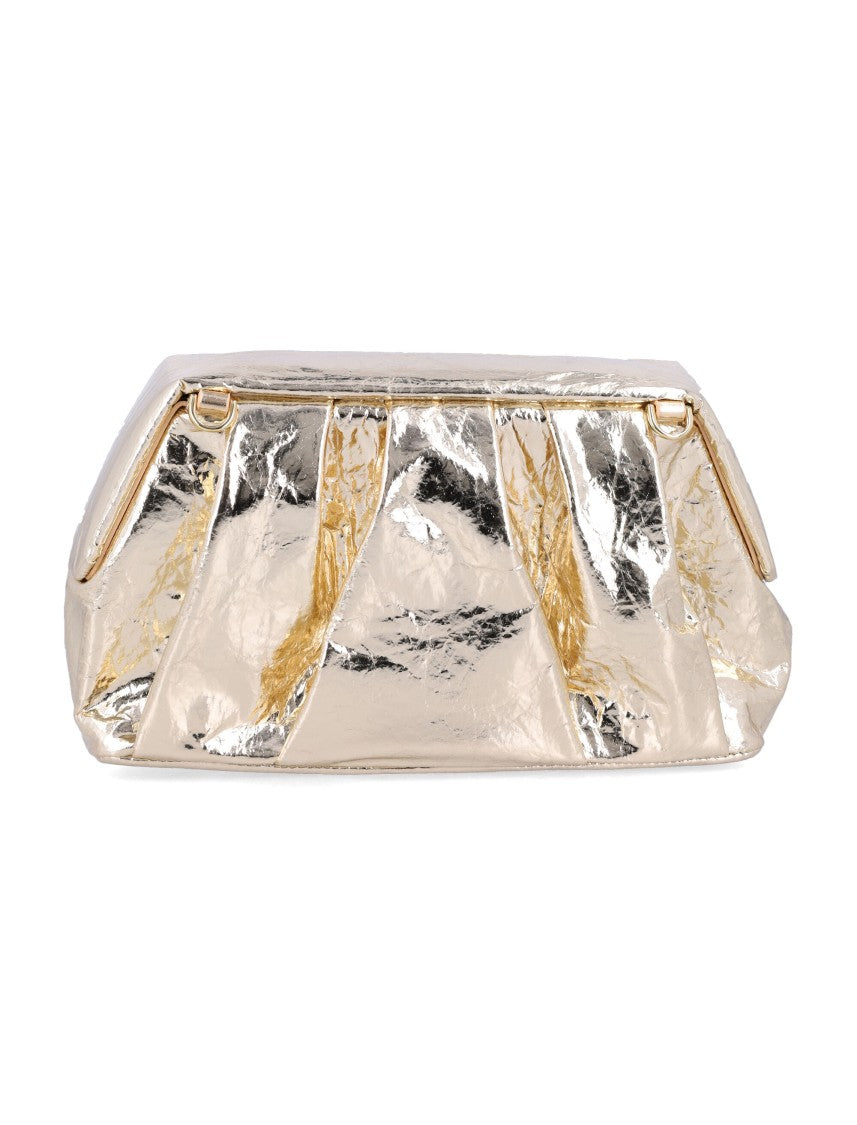 Themoirè Afrodite Metallic Gold Clutch