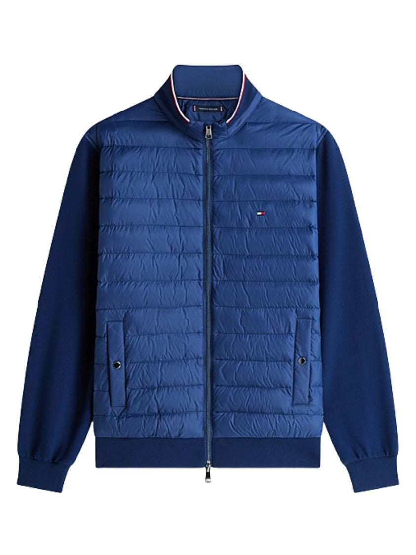 Tommy Hilfiger Blue Quilted Textured Padded Jacket