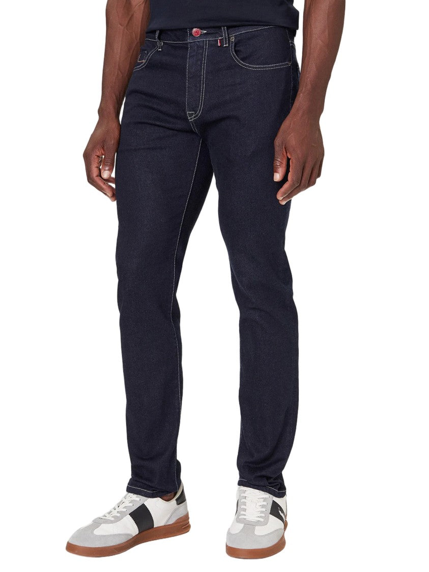 Paul & Shark Dark Indigo Red Rivet Cotton Jeans