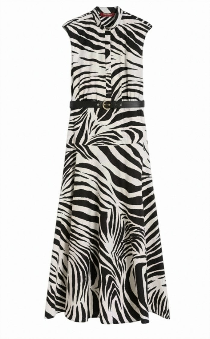 Max Mara Mstwest Long Sleeveless Chemisier Dress