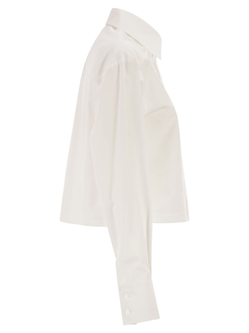 Sportmax Spxcerto - Cropped Poplin Shirt