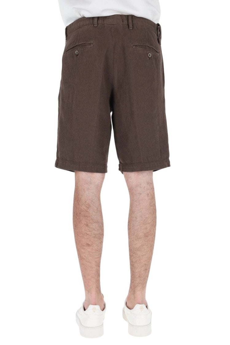 Myths Woven Cotton-Linen Denim Shorts