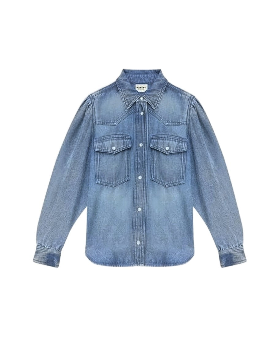 Isabel Marant Classic Denim Shirt With Relaxed Fit