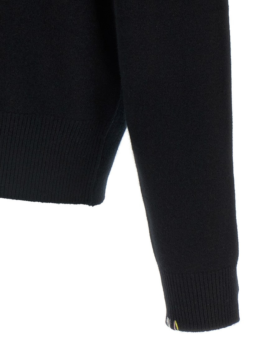 Extreme Cashmere Half-Zip Cashmere Blend Knit Sweater