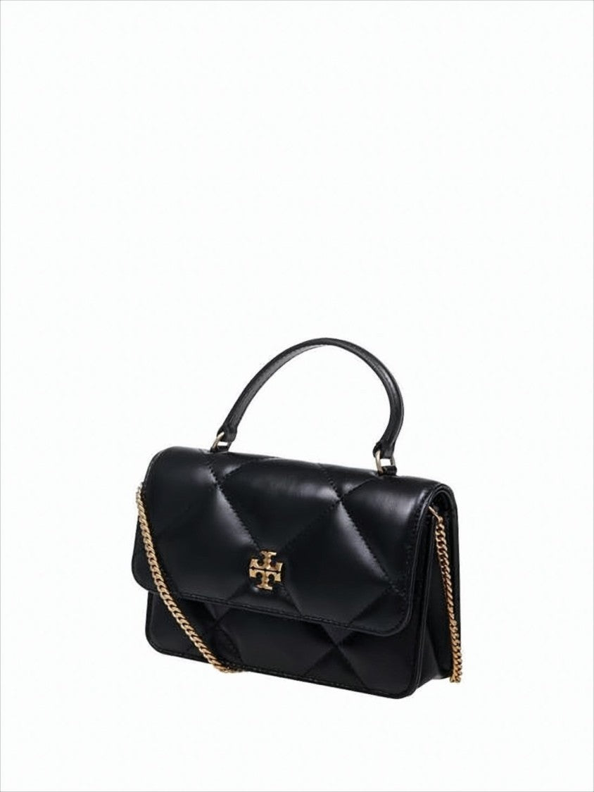 Tory Burch Quilted Leather Tote Bag With Gold-Tone Chain Strap