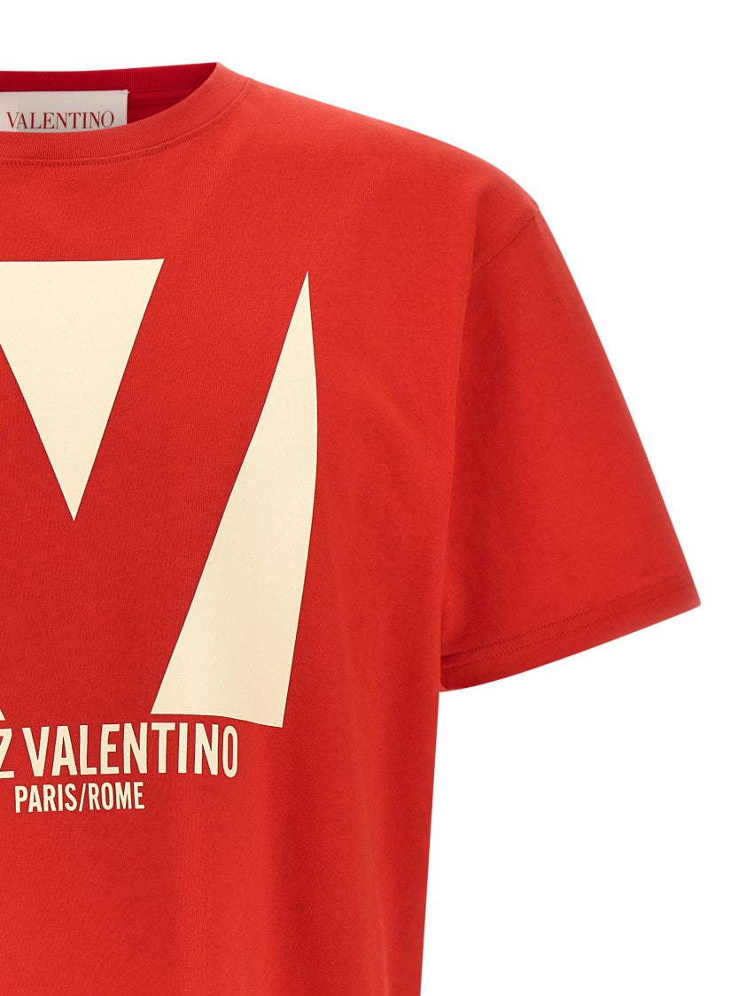 Valentino Garavani Cotton T-Shirt With Front Print