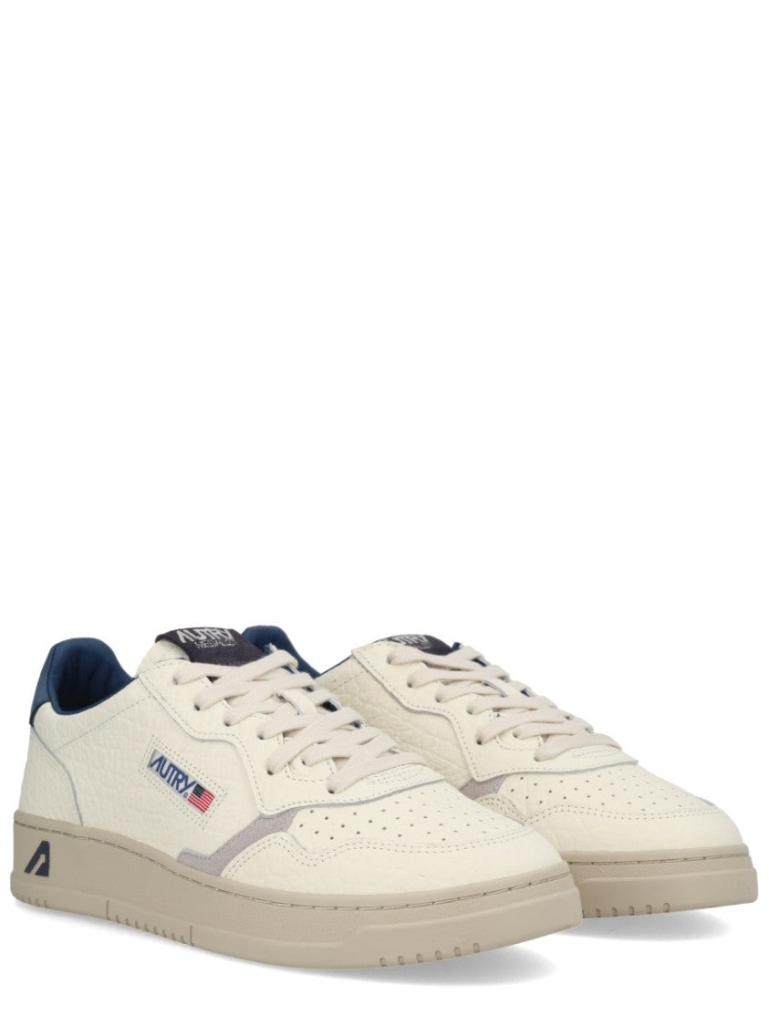 Autry Perforated Cow Leather Sporty Sneakers