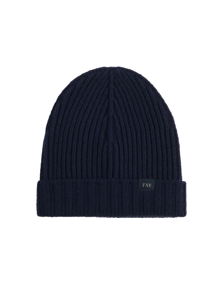 Fay Costa Inglese F.6 Ribbed Beanie Hat