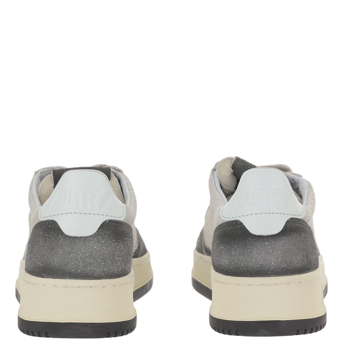 Autry Black Suede Insert Leather Sneakers