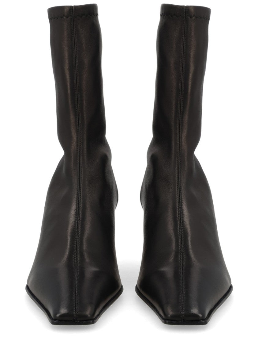 Khaite Arizona Pointed Toe Curved Heel Boots