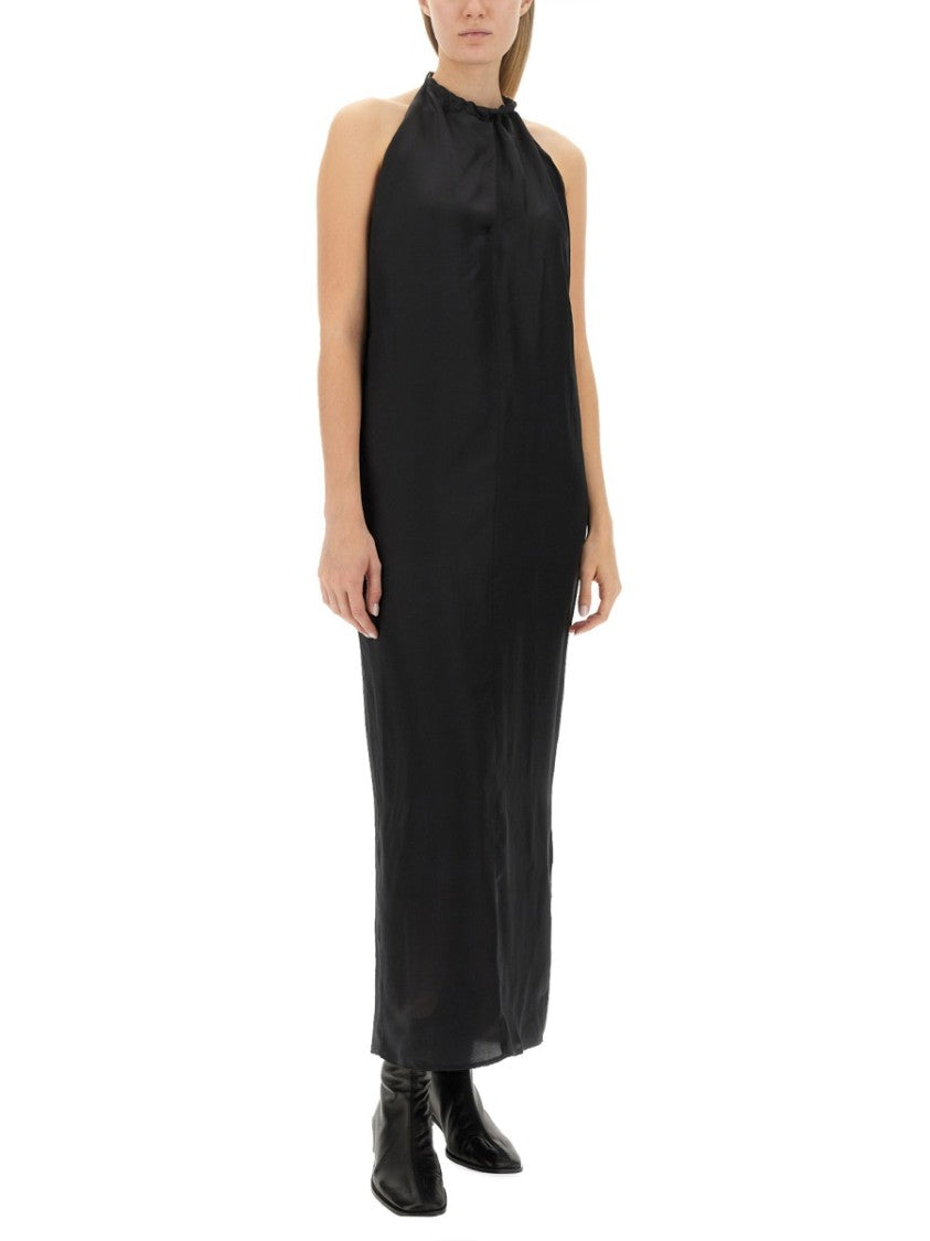Acne Studios Halter Neck Midi Dress With Wide Back