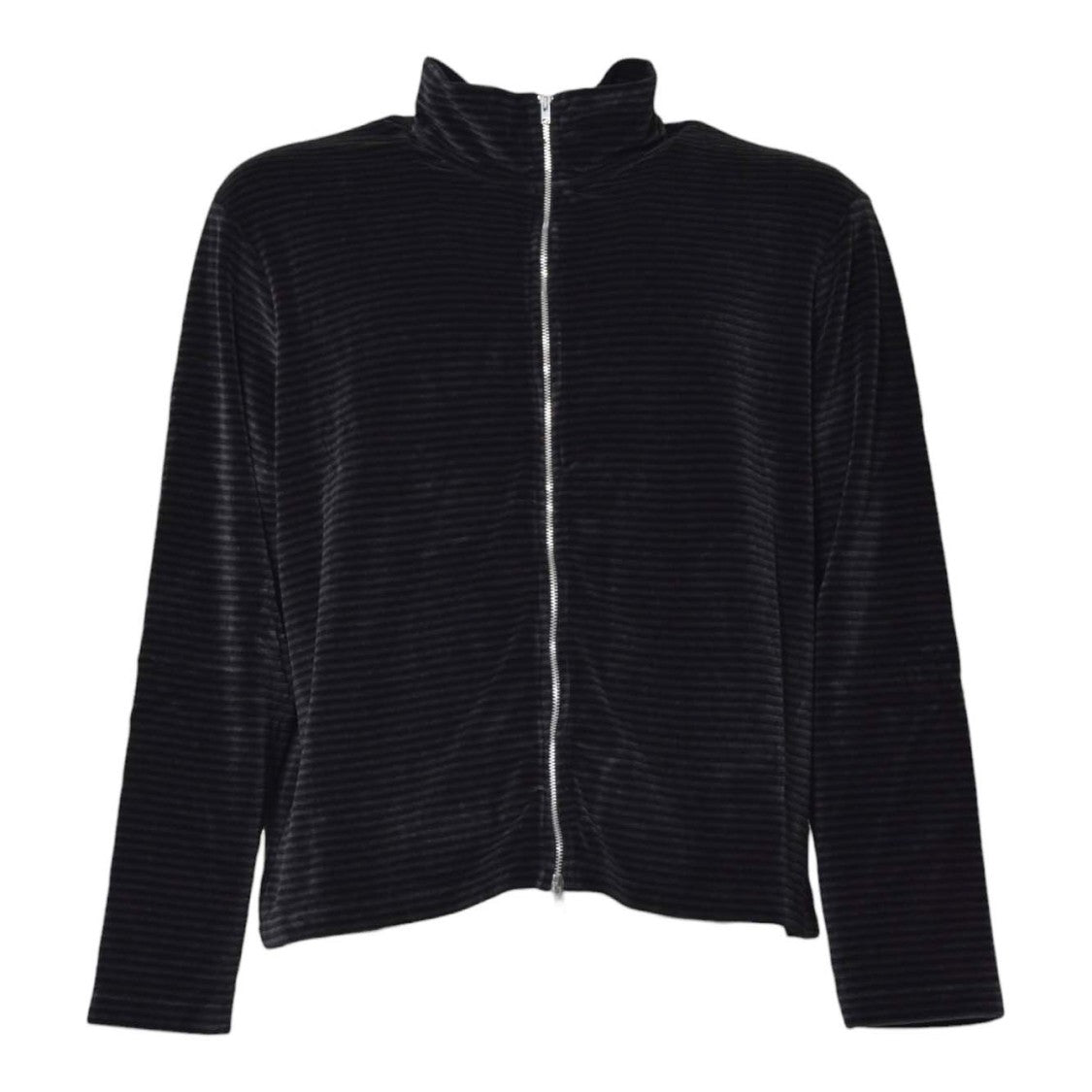 Our Legacy Relaxed Fit Black Sweater With High Collar And Front Zipper