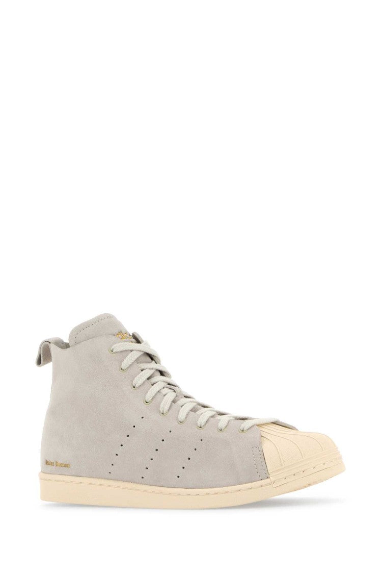 Wales Bonner X Adidas Light Grey Suede Superstar Sneakers