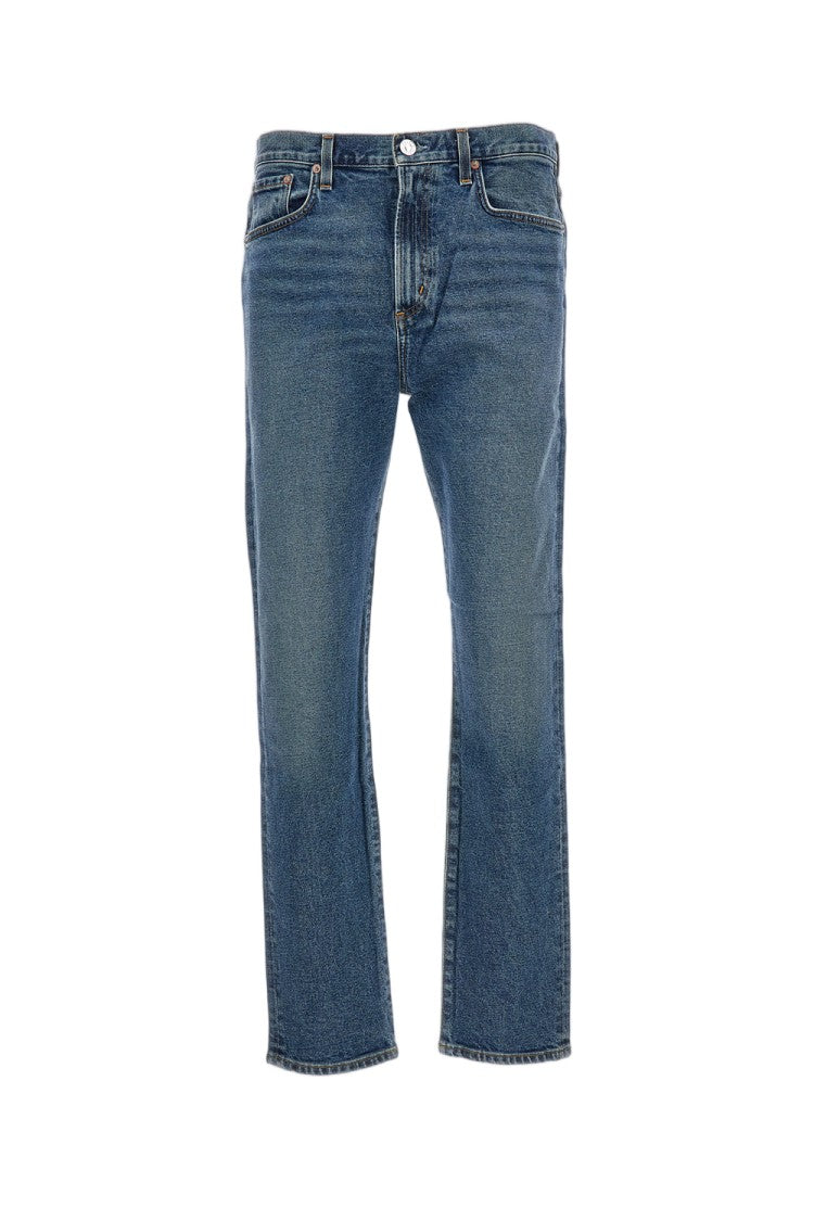 Agolde Classic Slim-Fit Five-Pocket Jeans With Straight Leg Cut