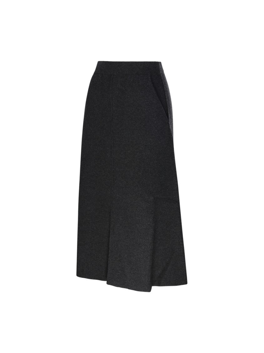 Max Mara A-Line Midi Skirt With Discreet Side Pockets