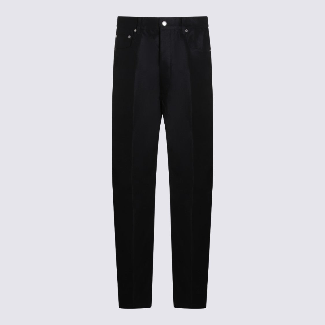 Rick Owens Black Slim Fit Five-Pocket Jeans