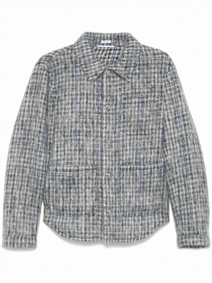 Thom Browne Textured Mohair And Wool Blend Casual Jacket