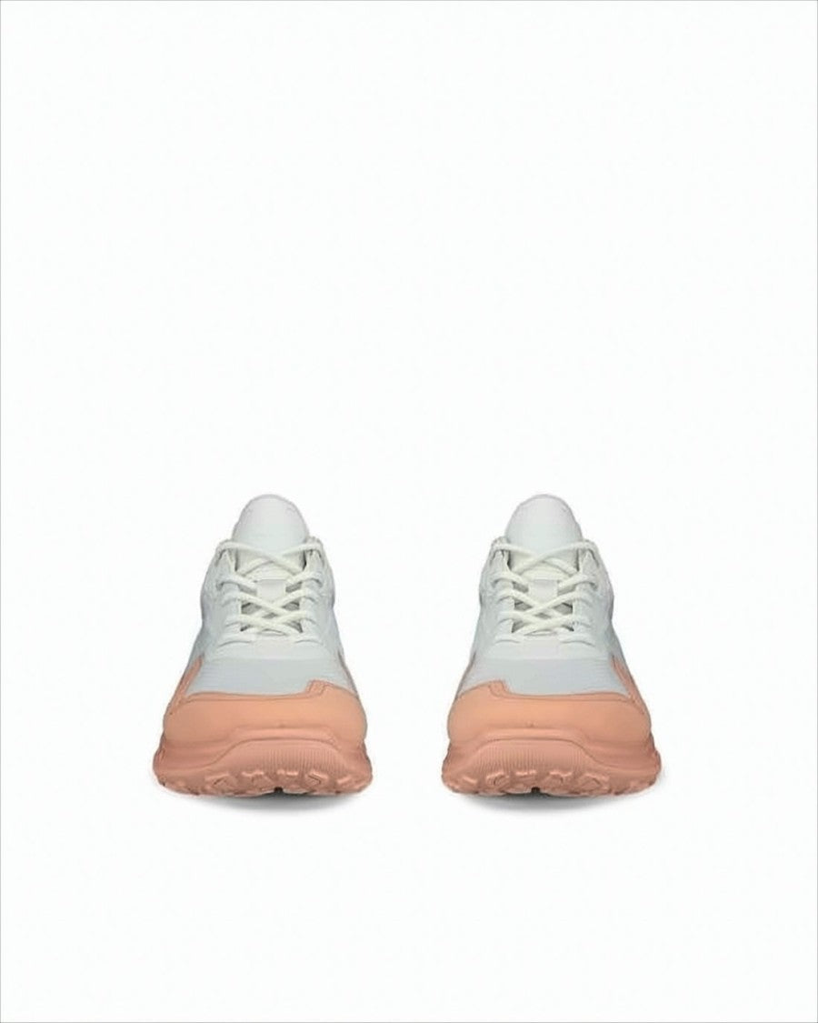 Ecco Recycled Polyester Sneakers With Peach Rubber Sole